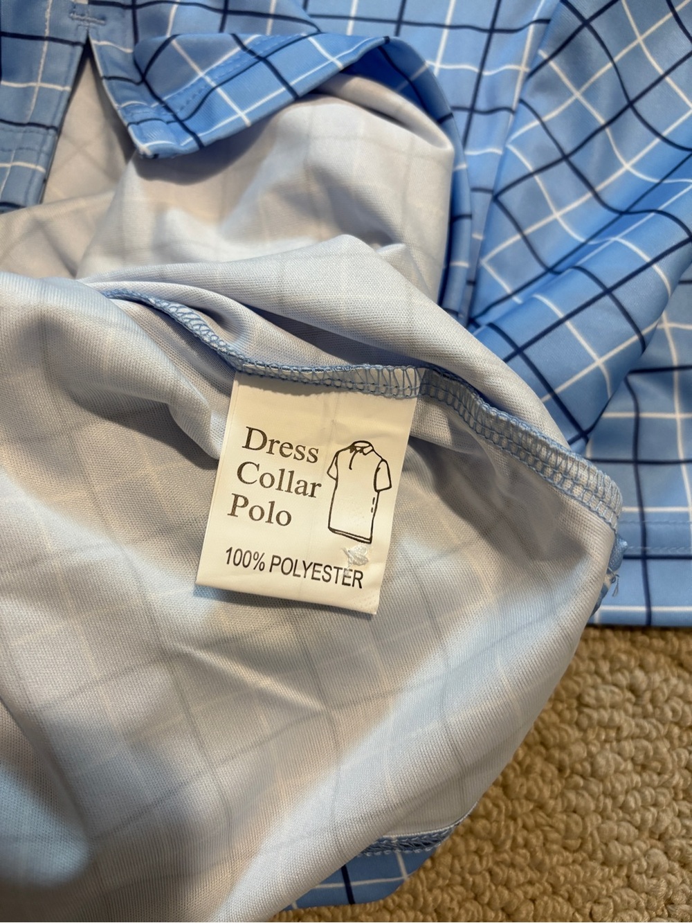 Collars And Co Dress Collar Polo Short Sleeve Men's Small Semi-Spread - Picture 8 of 9